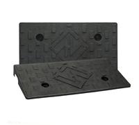 Lot de 2 rampes en caoutchouc de 4,1 cm pour fauteuil roulant, allée, porte, abri de jardin, camion, voiture, moto, vélo, tondeuses à gazon, rampes de chargement robustes de 3 175 kg