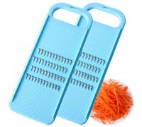 Lot de 2 Râpe à Carottes Manuelle en Plastique Râpe à Légumes Universelle, Ustensile de Cuisine Compact, Coupe Fine pour Carottes Pommes de Terre Chou Oignons Concombres