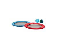 - Lot de 2 Raquettes "Balles" 30cm Rouge & Bleu
