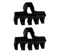 Lot de 2 raquettes de badminton en PVC pour cordage et écarteur de charge pour machine à corder, évite les dommages au cadre (noir)