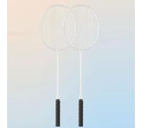Lot de 2 raquettes de badminton ultralégères fendues en alliage ferro pour adulte avec sac d'attaque et de défense