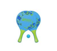 Lot de 2 raquettes de plage et balle en plastique élastique