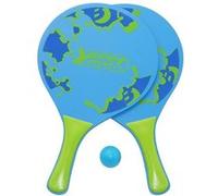 Lot de 2 raquettes de plage et balle en plastique élastique Multicolore G