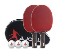 Joola Set de tennis de table Duo Pro 2 raquettes, 3 balles et housse Rouge/Noir (6 pièces)
