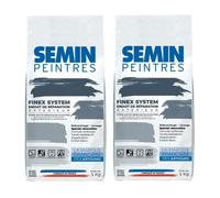 Lot de 2 reboucheurs extérieur Semin - enduit de réparation rebouchage réparation et lissage - très forte adhérence - sac de 5 kg
