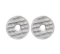 Lot de 2 recharges de balai à franges lavables en microfibre, essorables et réutilisables for une utilisation à sec ou humide, compatibles avec Vileda(Grey)