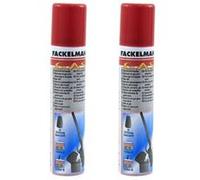 Lot de 2 recharges de gaz compatible allume-gaz, briquets Fackelmann Tecno 90 ml Blanc,Rouge,Transparent