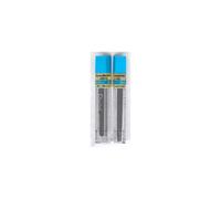 Lot de 2 : recharges de mines Pentel Super Hi-Polymer 0,7 mm Medium 2H, 12 mines/tube