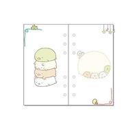 Lot de 2 recharges de papier A5 pour carnet de notes - 6 trous colorés - Organiseur personnel pour tenir votre agenda quotidien/hebdomadaire/mensuel - 40 pages