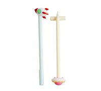 Lot de 2 recharges de stylos à encre gel liquide rechargeables de 0,5 mm pour cadeaux de fête, récompenses pour l'école pour signer l'écriture, les filles et les adultes