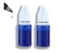 Lot de 2 recharges d'encre bleu clair St/amp de 5 ml, I/NK pour tampons, tampon encreur, protection contre le vol d'identité, rechargeable I/NK pour tampons I/nk, in/k pour Data Defender Roller Sta/mp