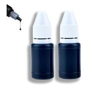 Lot de 2 recharges d'encre noire de 5 ml pour tampons encreurs, St/amp in/k pour tampons encreurs, rouleau de protection contre le vol d'identité, rechargeable I/NK pour tampons I/nk, in/k pour Data