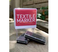 Lot de 2 recharges d'encre pour tampon textile et papier S blanc clair uni TU