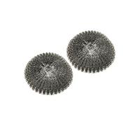 Fackelmann 63862 Brosse à Récurer Rechange Acier Inoxydable Argent 10,5 x 10,5 x 2 cm 2 Pièces