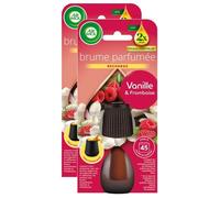 Lot de 2 Recharges Diffuseur désodorisant d Huiles Essentielles Brume Parfumée Vanille et Framboise - 20 ml