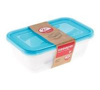 keeeper Boîtes de conservation congélation Lot de 2 – 3,3 L