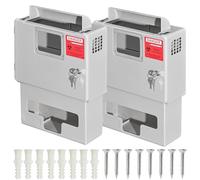 Lot de 2 récipients muraux pour objets tranchants avec boîte à gants pour récipient pointu de 5 litres, boîtier mural en ABS pour usage domestique professionnel, boîte à objets tranchants non incluse