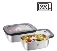 Lot de 2 récipients rectangulaire en acier inoxydable Gefu