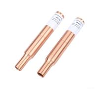 Lot de 2 réducteurs de bruit de plomberie en cuivre de 1,27 cm pour espaces | Construction en cuivre massif, connexion de la transpiration, absorbe les ondes de choc, réduit les coups de tuyau