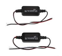 Lot de 2 réducteurs de tension 12 V à 5 V DC-DC Régulateur 2,5 A pour systèmes de batterie solaire, véhicules électriques, mise à niveau de voiturette de golf