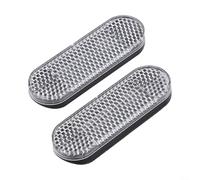 Lot de 2 réflecteurs avant pour Xiaomi Mi Electric Scooter 1S, Essential, Pro 2, autocollants de sécurité résistants aux intempéries, autocollants de visibilité pour faciliter la visibilité (argenté)