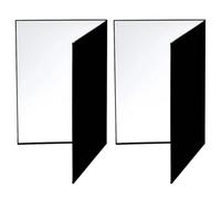 Lot de 2 réflecteurs lumière Pliables en Carton for Photographie, Panneau diffuseur Portable Double Face pour Portrait Photo