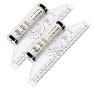 Lot de 2 règles à rouler de 15 cm - Règles parallèles d'équilibrage - Règle de dessin multifonction pour artistes, architectes, ingénieurs