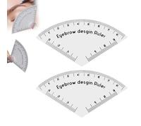 Lot de 2 règles à sourcils - Guide de mise en forme symétrique des sourcils rapide, microblade/fournitures de maquillage permanentes réutilisables pour un usage professionnel et domestique