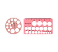Lot de 2 règles de mamelon en silicone et calibreur de bride - Marquages millimétriques transparents pour le confort de la lactation et un ajustement parfait - Outil de mesure des en silicone