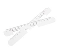 Lot de 2 règles de mesure de la pupille - Outils de mesure précis de la distance de la pupille - Mètre de distance oculaire pour porteurs de lunettes et optométristes
