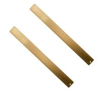 Lot de 2 règles de mesure en laiton de 30 cm, règle de dessin à double échelle, règle linéaire à bord droit pour charpentiers, architectes