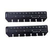 Lot de 2 règles d'index A6 à 6 trous pour marque-pages pour classeur, planificateur, carnet de notes, fournitures de bureau et d'école, pratiques et professionnelles