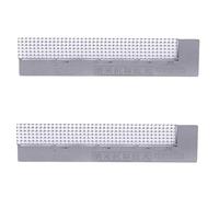 Lot de 2 règles en acier inoxydable 5D à faire soi-même, règle diamant pour perceuses rondes, à appliquer à la main pour mosaïque point de croix, broderie, strass, accessoires (13 x 3 cm)