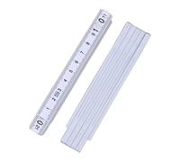 Lot de 2 règles pliables de 1 mètre - Petit bâton de mesure pliable - Échelle transparente pour un rangement facile - Règle résistante