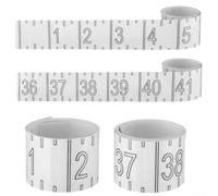 Lot de 2 règles transparentes de 182,9 cm avec étiquette étanche, idéales pour la pêche et les applications en plein air, marquages clairs pour des mesures rapides et précises