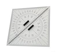 Lot de 2 règles triangulaires de navigation marine de 300 mm en acrylique avec échelle de gravure et pour un tracé précis de cartes et une mesure fiable de la distance sur les bateaux