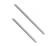 Lot de 2 règles triangulaires transparentes - 15 cm et 20 cm - Pour étudiants, architectes, ingénieurs, rédaction, géométrie - Pour expériences physiques