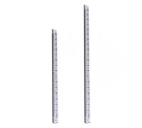 Lot de 2 règles triangulaires transparentes pour étudiants - 15 cm et 20 cm - Pour la rédaction technique et les projets scolaires