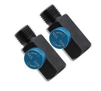 Lot de 2 régulateurs de pression d'air en ligne de 6,35 mm NPT en acier pour outil pneumatique de contrôle du compresseur d'air Design compact 1,9 x 3,7 cm Taille pour lignes d'atelier