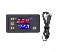 Lot de 2 régulateurs de température numériques W3230 avec écran LCD 12 V avec capacité de sortie de 20 A pour la gestion de la température dans les machines CVC et fruits de mer