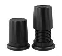 Lot de 2 rehausseurs réglables pour meubles, lits de 76 à 125 mm, antidérapants, pour canapé, table, chaise, pieds de support (noir)