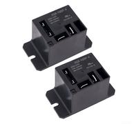 Lot de 2 relais de climatisation JQX105F4 5 V 220 V 4 broches prenant en charge les bobines CC et AC, pour systèmes de contrôle industriel et de gestion de l'alimentation (B)