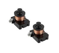 Lot de 2 relais de démarrage de compresseur 1/3HP avec bobine, pièce de démarrage universelle noire compatible avec mini réfrigérateur congélateur
