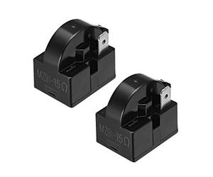 Lot de 2 relais de démarrage pour réfrigérateur Noir 4,7 - 33 Ohm 1 broche par Sourcingmap 15 Ohm 1 Pin,2 Pcs