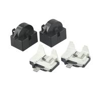 Lot De 2 Relais De Démarrage PTC For Réfrigérateur, 1/2 Broche, 15 Ohms, 1/6 H, Protection Contre Les Surcharges Du Compresseur, Relais De Remplacement For Réfrigérateur(1Pin 15 Ohm 1perce)