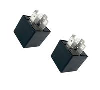 Lot de 2 relais robustes 12 V 40 A 5 broches pour systèmes automobiles, pompes et équipements électriques, module d'entretien de voiture