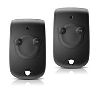 Lot de 2 Remplacement pour Télécommandes Portail 2 Canaux 433,42 MHz, Remplacement pour Motorisation Portes de Garage et Portail, Bip Portail, Compatible Modèles 1841026, 2401539, 1841025