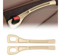Lot de 2 Remplisseur d'Espace pour Siège de Voiture pour VW Golf 5 and Golf 6 Variant (2007-2013), Remplissage Gap Espace Bouchage Anti-Fuite Rangement Boîte Accessoires,C/Beige