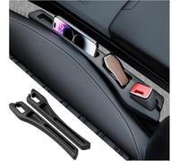 Lot de 2 Remplisseurs D'espace pour Ford Focus MK3/MK4 2015-2026 | Matiere EVA souple flexible, compartiment rangement telephone cles, encoche boucle ceinture, nettoyage facile rapide