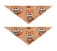 Lot de 2 renards mignons résistants à l'usure et lot de 2 pour un cadeau pour les animaux de compagnie qui veulent s'habiller jusqu'à 63,5 cm, 2,5 x 22,9 cm, 20,3 cm
